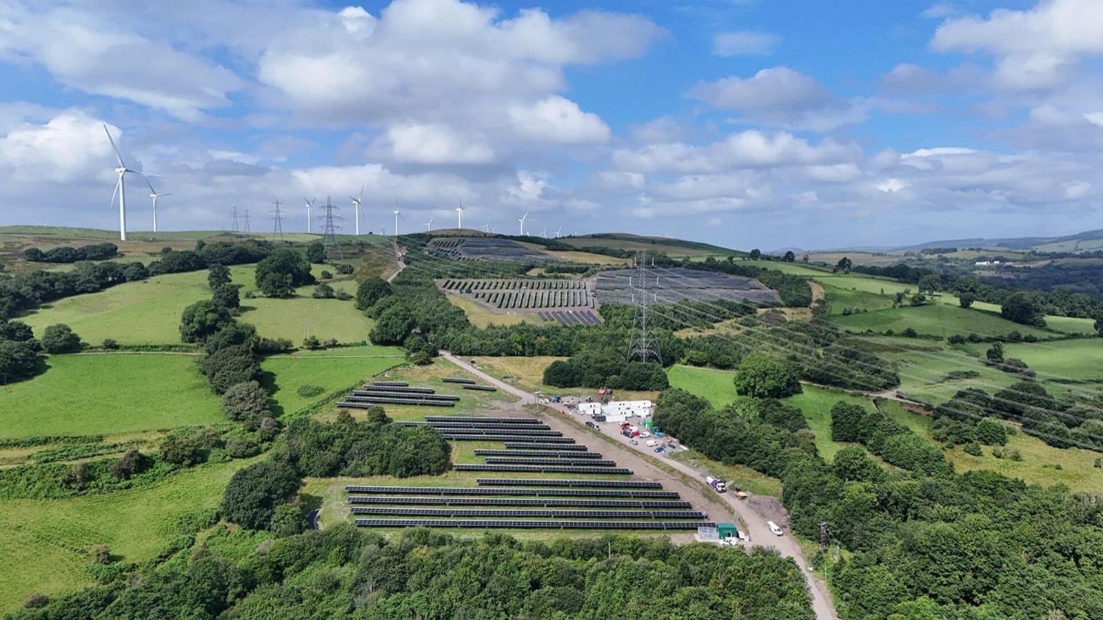Coed-Ely Solar Farm installation